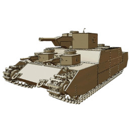 [PTM]FM44 1/72 帝国陸軍 150t 超重戦車 オイ プラモデル ファインモールド