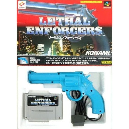 [SFC] 専用ガン(MODEL510)同梱 LETHAL ENFORCERS(リーサルエンフォーサーズ) コナミ