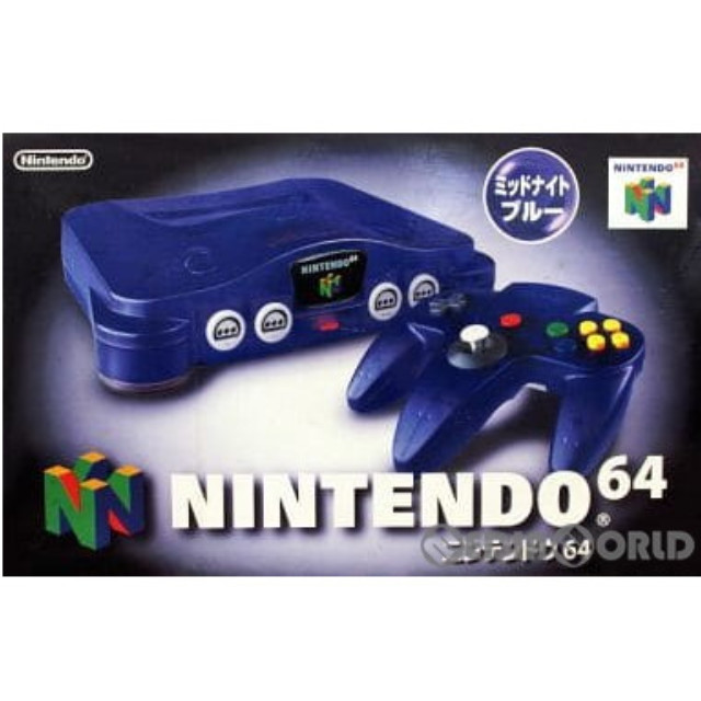 [N64](本体)トイザラス限定 NINTENDO64(ニンテンドウ64/ニンテンドー64) ミッドナイトブルー(NUS-001)