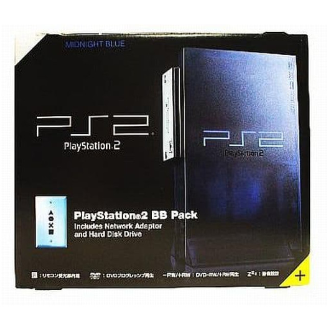 [PS2](本体)プレイステーション2 PlayStation2 BB Pack ミッドナイトブルー(SCPH-50000MB/NH)(縦置きスタンド同梱)
