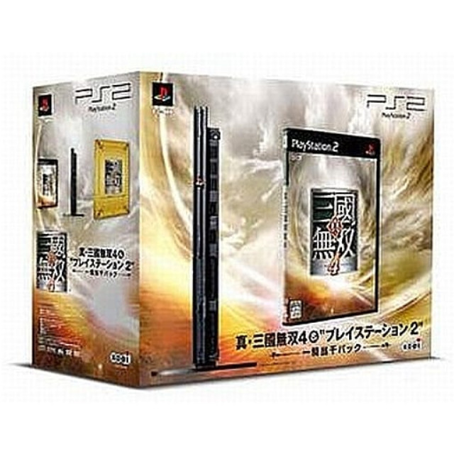 [PS2](本体)真･三國無双4＆プレイステーション2(PlayStation2) 一騎当千パック(KOEI-00036)(PS2本体SCPH-70000・ソフト・ω-Force秘伝攻略法/キャラクター設定画集同梱)