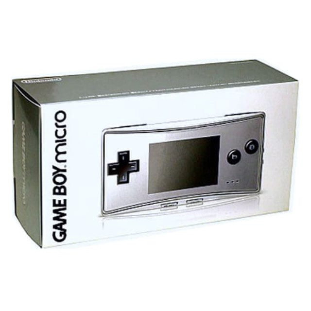 [GBA](本体)ゲームボーイミクロ GAMEBOY micro シルバー(OXY-S-AA)