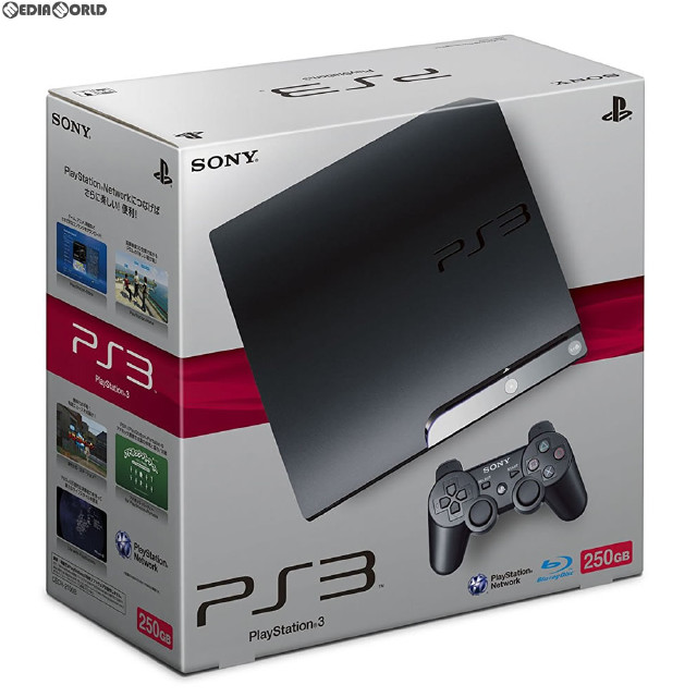 [PS3](本体)プレイステーション3 PlayStation3 HDD250GB チャコール・ブラック  地デジレコーダーパック(torne欠品)(CECH-2100B)