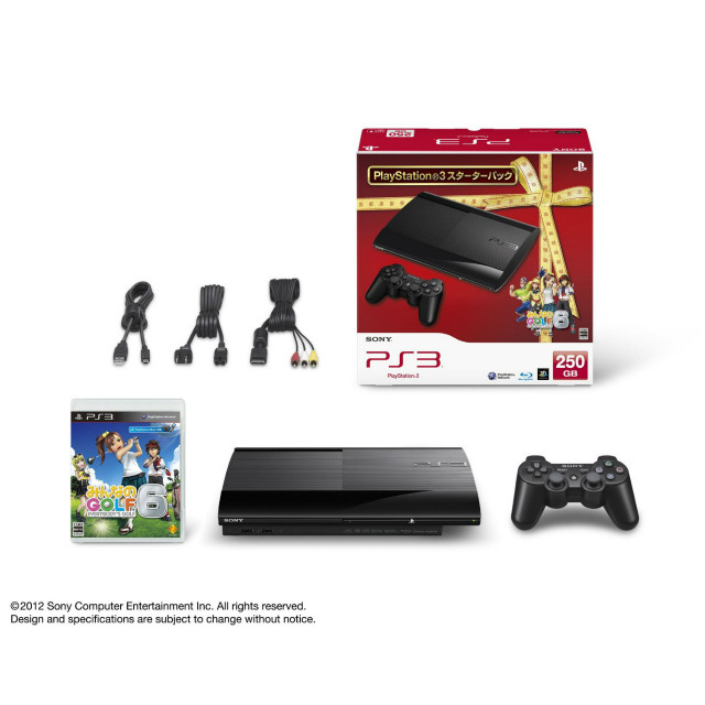 [PS3](本体)プレイステーション3 PlayStation3 スターターパック チャコール・ブラック 250GB(CECH-4000B)同梱版 (CEJH-10022)