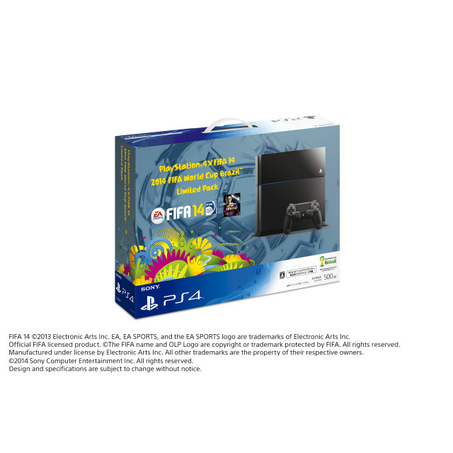 [PS4](本体)プレイステーション4 PlayStation4×FIFA 14 2014 FIFA World Cup Brazil Limited Pack(CUHJ-10002)