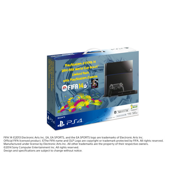 [PS4](本体)プレイステーション4 PlayStation4×FIFA 14 2014 FIFA World Cup Brazil Limited Pack with PlayStationCamera(CUHJ-10003)