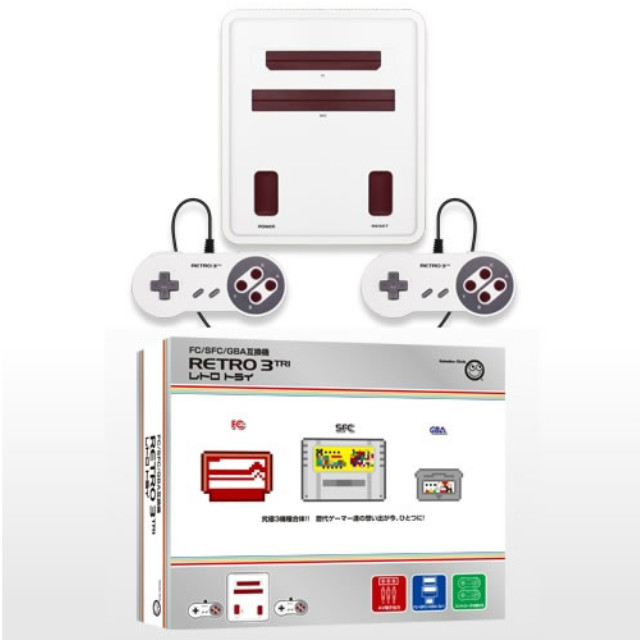 [SFC](本体)レトロ3(トライ) (RETRO3(ＴＲＩ))(FC/SFC/GBA互換機)　コロンバスサークル(CC-SFGA-WT)