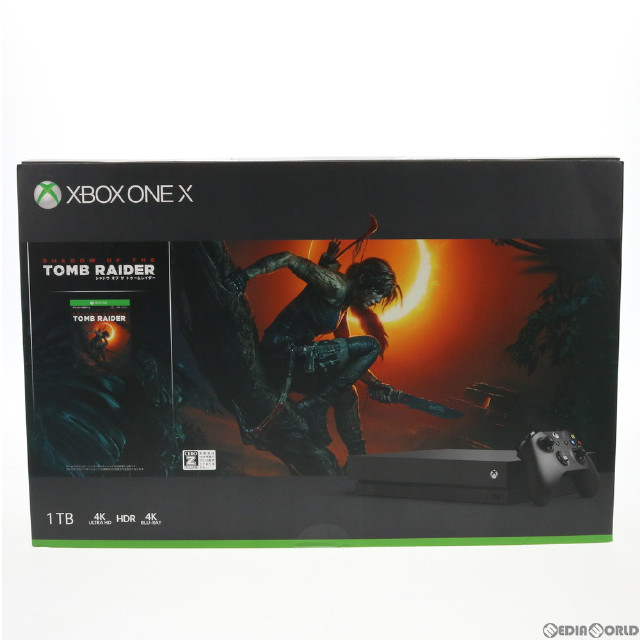 [XboxOne](本体)(ソフト無し)Xbox One X 1TB(シャドウ オブ ザ トゥームレイダー同梱版)(CYV-00111)