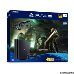 [PS4]プレイステーション4 プロ PlayStation4 Pro FINAL FANTASY VII REMAKE Pack(ファイナルファンタジー7 リメイクパック) 1TB(CUHJ-10036)