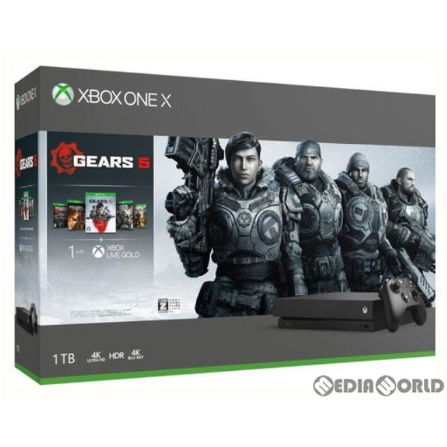 [XboxOne](本体)(本体単品)Xbox One X 1TB(Gears 5 同梱版)(CYV-00336)