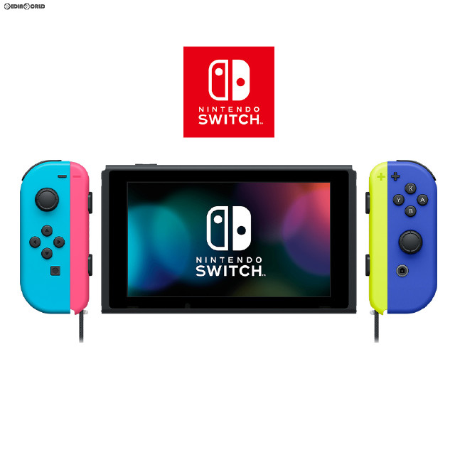 [Switch](本体)マイニンテンドーストア限定 Nintendo Switch(ニンテンドースイッチ) カスタマイズ Joy-Con(L) ネオンブルー/(R) ブルー Joy-Conストラップ ネオンピンク/ネオンイエロー(HAD-S-KAYAA)