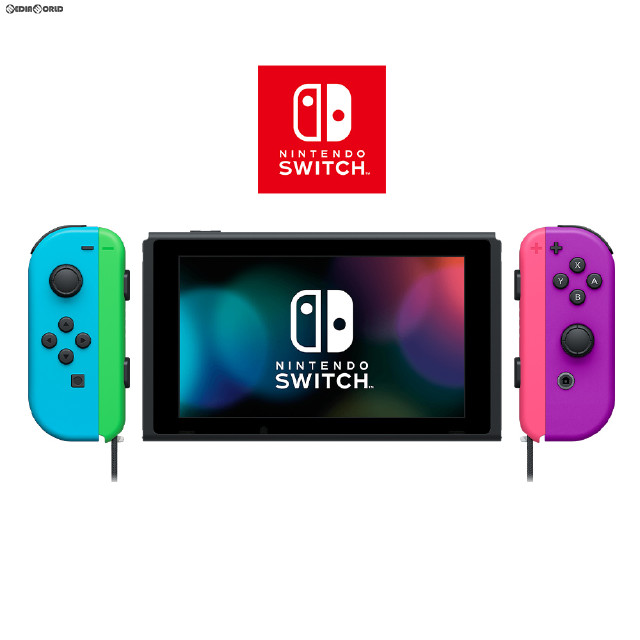 [Switch](本体)マイニンテンドーストア限定 Nintendo Switch(ニンテンドースイッチ) カスタマイズ Joy-Con(L) ネオンブルー/(R) パープル Joy-Conストラップ ネオングリーン/ネオンピンク(HAD-S-KAYAA)
