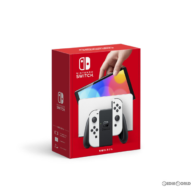 [Switch](本体)(未使用)Nintendo Switch(有機ELモデル)(ニンテンドースイッチ 有機ELモデル) Joy-Con(L)/(R) ホワイト(HEG-S-KAAAA)
