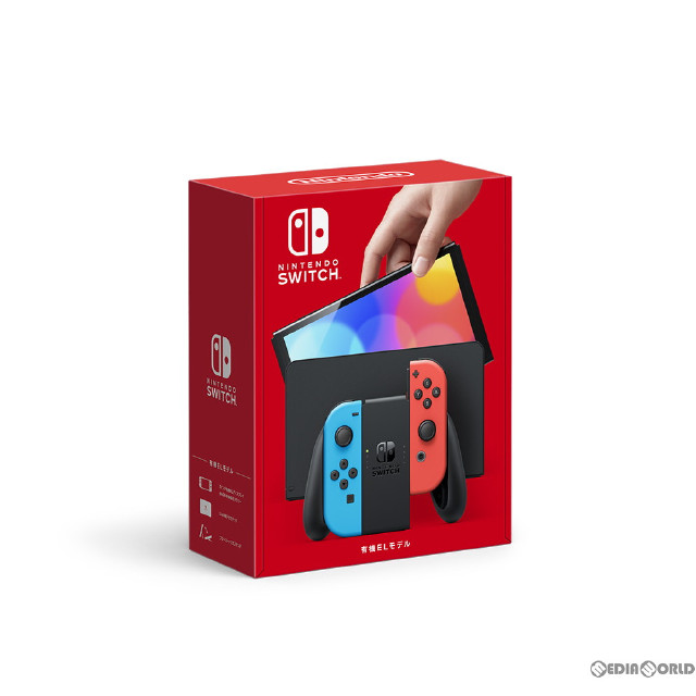 [Switch](本体)Nintendo Switch(有機ELモデル)(ニンテンドースイッチ 有機ELモデル) Joy-Con(L) ネオンブルー/(R) ネオンレッド(HEG-S-KABAA)