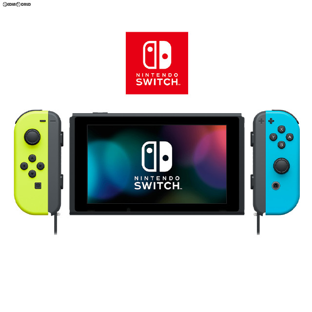 [Switch](本体)マイニンテンドーストア限定 Nintendo Switch(ニンテンドースイッチ) カスタマイズ Joy-Con(L) ネオンイエロー/(R) ネオンブルー Joy-Conストラップ ブラック(HAC-S-KAYAA)