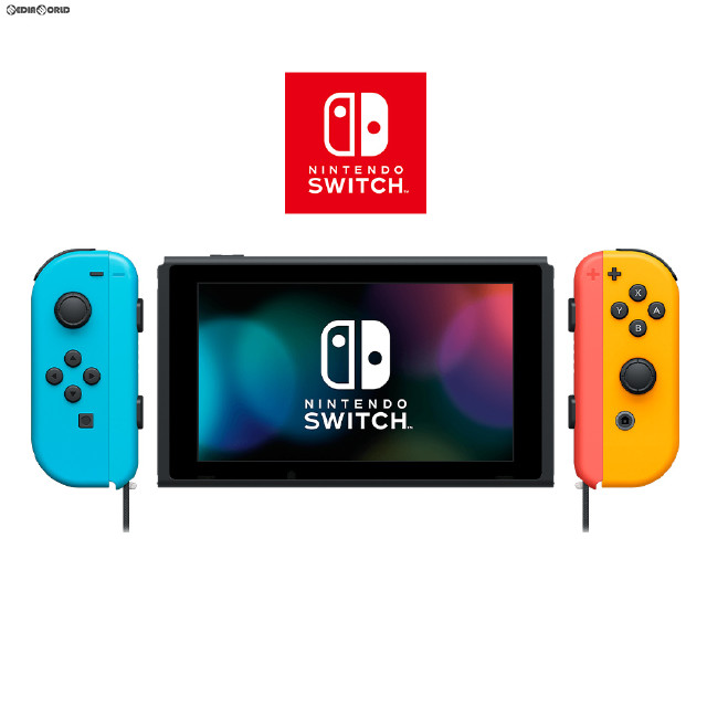 [Switch](本体)マイニンテンドーストア限定 Nintendo Switch(ニンテンドースイッチ) カスタマイズ Joy-Con(L) ネオンブルー/(R) ネオンオレンジ Joy-Conストラップ ブルー/オレンジ(HAC-S-KAYAA)
