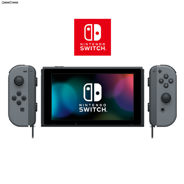 [Switch](本体)(未使用)マイニンテンドーストア限定 Nintendo Switch(有機ELモデル)(ニンテンドースイッチ 有機ELモデル) Joy-Con(L) グレー/(R) グレー Joy-Conストラップ ブラック(HEG-S-KAYAA)