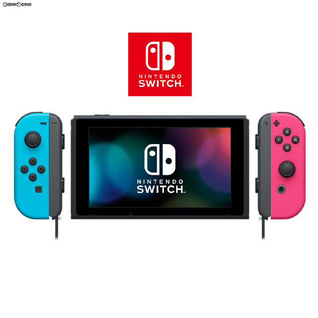 [Switch](本体)マイニンテンドーストア限定 Nintendo Switch(ニンテンドースイッチ) カスタマイズ Joy-Con(L) ネオンブルー/(R) ネオンピンク Joy-Conストラップ ブラック(HAC-S-KAYAA)