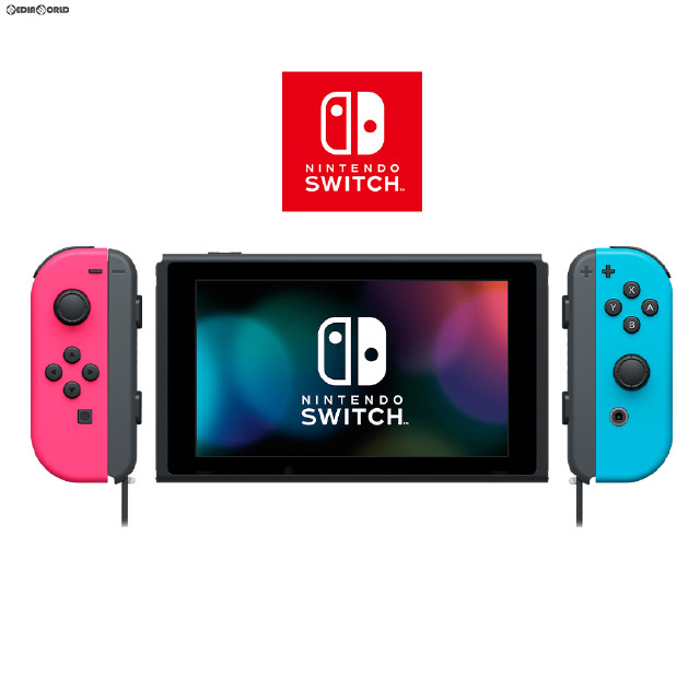[Switch](本体)マイニンテンドーストア限定 Nintendo Switch(ニンテンドースイッチ) カスタマイズ Joy-Con(L) ネオンピンク/(R) ネオンブルー Joy-Conストラップ ブラック(HAC-S-KAYAA)