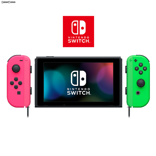 [買取][Switch](本体)マイニンテンドーストア限定 Nintendo Switch(有機ELモデル)(ニンテンドースイッチ 有機ELモデル) カスタマイズ Joy-Con(L) ネオンピンク/(R) ネオングリーン Joy-Conストラップ ネオンピンク/ネオングリーン(HEG-S-KAYAA)