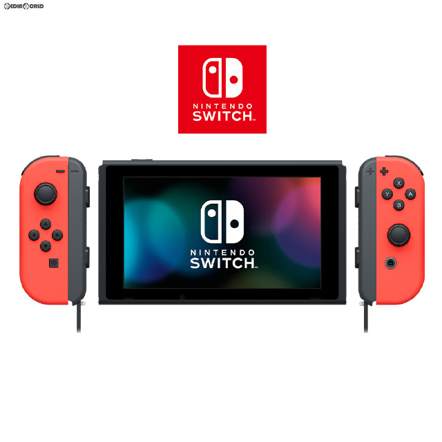 [買取][Switch](本体)マイニンテンドーストア限定 Nintendo Switch(有機ELモデル)(ニンテンドースイッチ 有機ELモデル) カスタマイズ Joy-Con(L) ネオンレッド/(R) ネオンレッド Joy-Conストラップ ブラック(HEG-S-KAYAA)