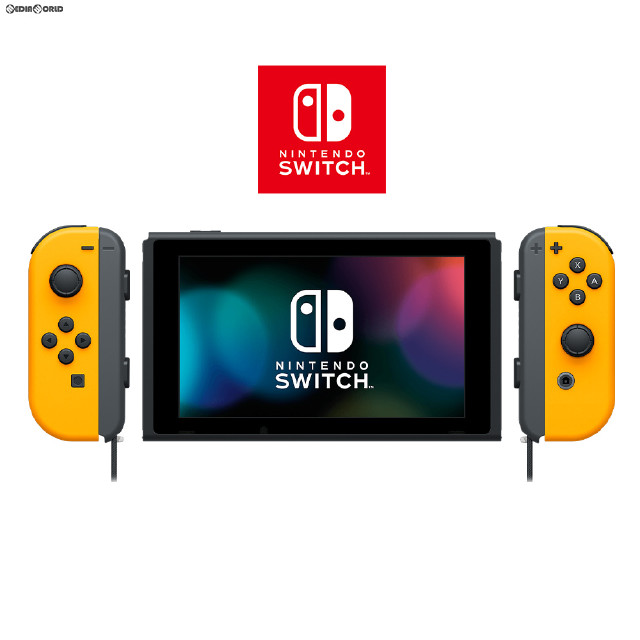 [Switch](本体)(未使用)マイニンテンドーストア限定 Nintendo Switch(有機ELモデル)(ニンテンドースイッチ 有機ELモデル) Joy-Con(L) ネオンオレンジ/(R) ネオンオレンジ Joy-Conストラップ ブラック(HEG-S-KAYAA)