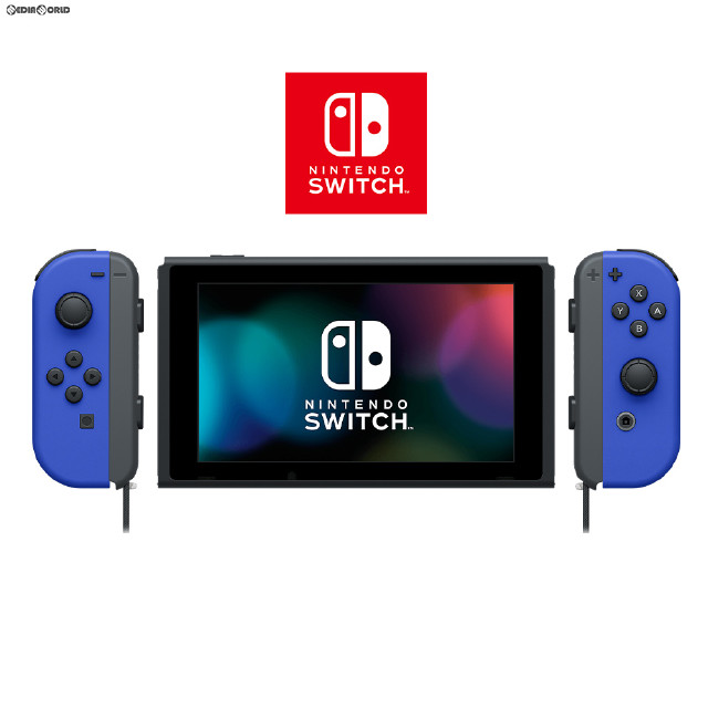 [Switch](本体)マイニンテンドーストア限定 Nintendo Switch(有機ELモデル)(ニンテンドースイッチ) カスタマイズ Joy-Con(L)/(R) ブルー Joy-Conストラップ ブラック(HEG-S-KAYAA)