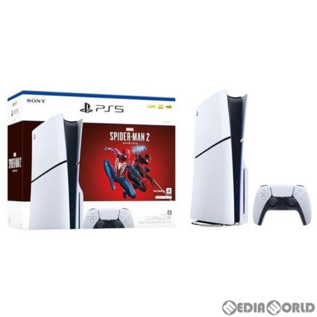 [PS5](本体)(未使用)PlayStation5(プレイステーション5) slimモデル(スリムモデル) Marvel's Spider-Man 2(マーベル スパイダーマン2) 同梱版(CFIJ-10020)