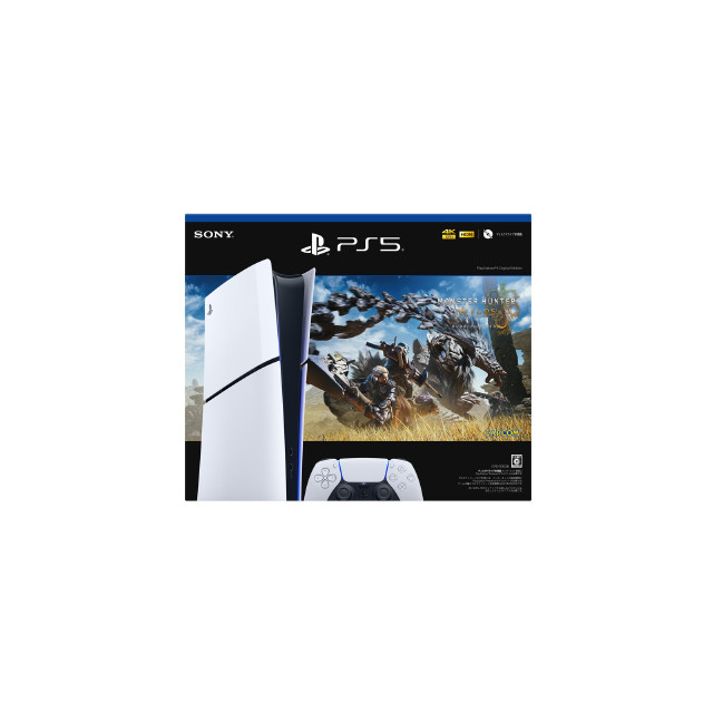 [PS5] (本体)(未使用) PlayStation 5(プレイステーション5) デジタル・エディション モンスターハンターワイルズ 同梱版 SIE(CFIJ-10026)