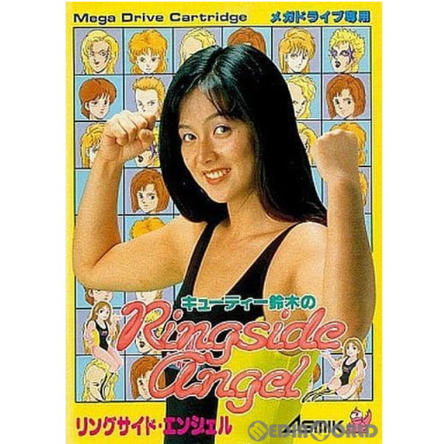 [MD]キューティー鈴木のRingside angel(リングサイドエンジェル)(ROMカートリッジ/ロムカセット)