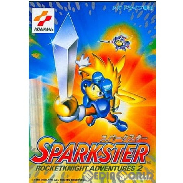 [MD]SPARKSTER ROCKETKNIGHT ADVENTURE 2(スパークスター ロケットナイトアドベンチャーズ2)(ROMカートリッジ/ロムカセット)