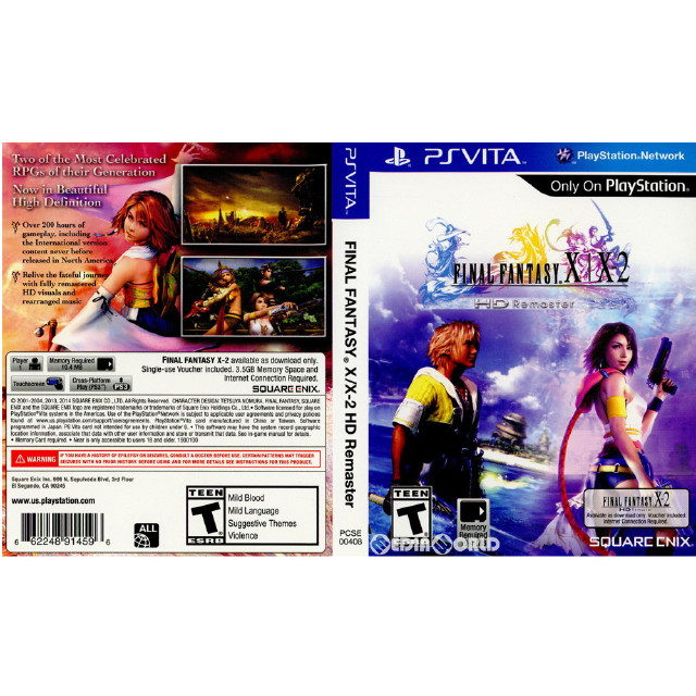 [PSVita]FINAL FANTASY X/X-2 HD Remaster(ファイナルファンタジー 10/10-2 HD リマスター)(北米版)(PCSE-00408)