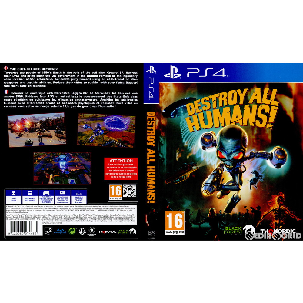 [PS4]Destroy All Humans!(デストロイ オール ヒューマンズ)(EU版)(CUSA-14910)