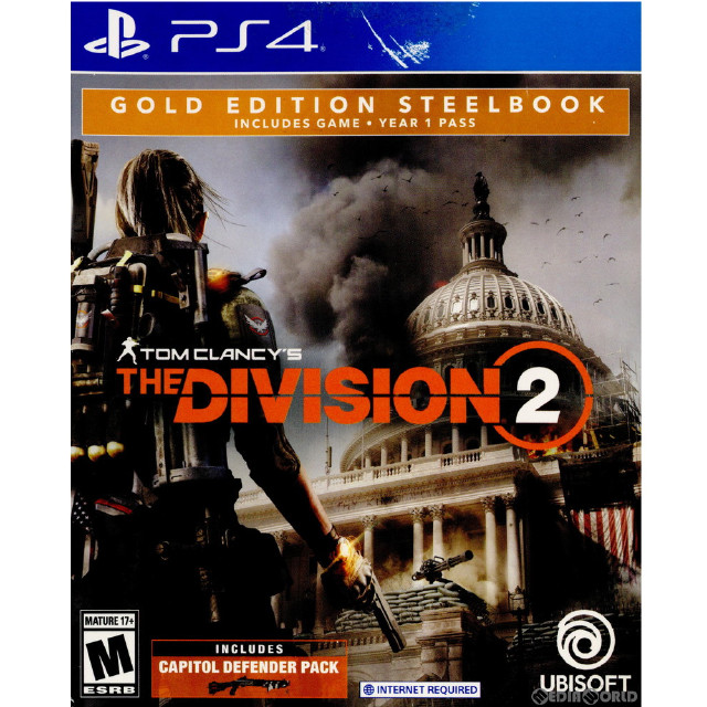 [PS4]TOM CLANCY'S THE DIVISION 2 GOLD EDITION STEELBOOK(トムクランシーズ ディビジョン2 ゴールドエディション スチールブック) 北米版(2104286)