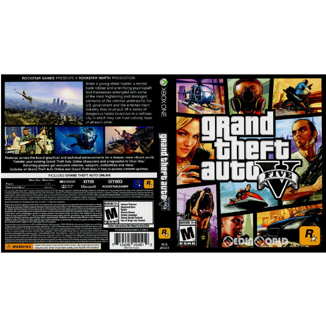 [XboxOne]Grand Theft Auto V(グランド・セフト・オート5)(北米版)(RCK-49451)
