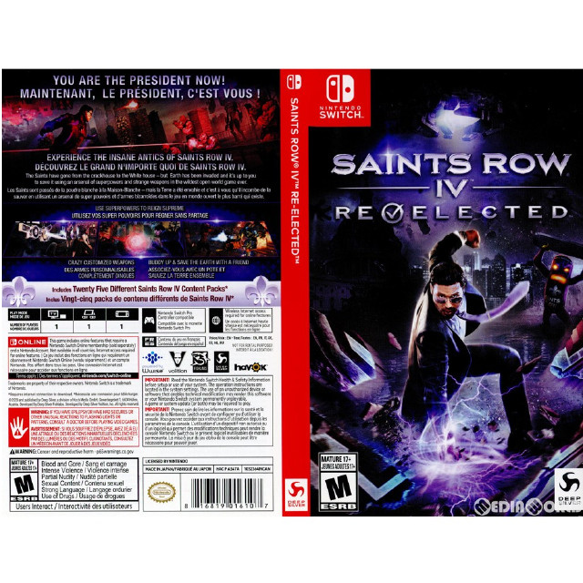 [Switch]Saints Row IV: Re-Elected(セインツロウ4 リエレクテッド) 北米版(HAC-P-AS47A)