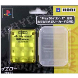 [OPT]キラキラメモリーカード8MB ホリ　イエロー(PS2)