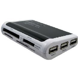 [OPT]PS3・XB360・PC用USBハブ&カードリーダ　サイバーガジェット