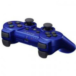 [OPT]ワイヤレスコントローラー(DUALSHOCK3) デュアルショック3 メタリック・ブルー SCE(CECH-ZC2JMB)