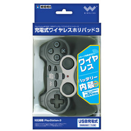 [OPT]PS3用充電式ワイヤレスホリパッド3　ホリ※USBレシーバーUSBケーブル無は買取不可