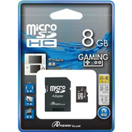 [OPT]microSD 8GB(SDカードアダプタ付)　アンサー(ANS-MSD8GB)