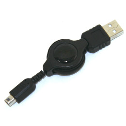 [OPT]New3DSLL/New3DS/3DSLL/3DS用巻取り式USBケーブル アクラス(SASP-0344)