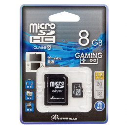 [OPT]microSD 8GB(SDカードアダプタ付) アンサー(ANS-MSD8G)