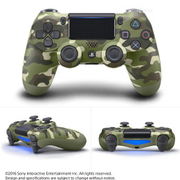 [PS4]ワイヤレスコントローラー デュアルショック4(DUALSHOCK4) グリーン・カモフラージュ SIE(CUH-ZCT2J16)