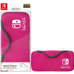 [Switch]クイックポーチ for Nintendo Switch(ニンテンドースイッチ) ピンク キーズファクトリー(NQP-001-2)