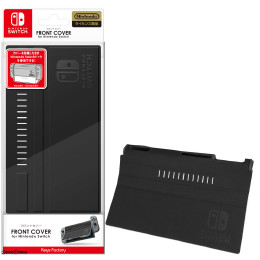 [Switch]フロントカバー for Nintendo Switch(ニンテンドースイッチ) ブラック キーズファクトリー(NFC-001-1)