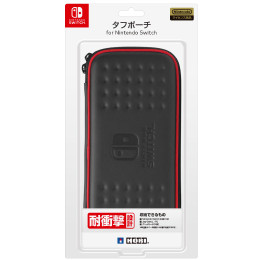 [Switch]タフポーチ for Nintendo Switch(ニンテンドースイッチ) ブラック×レッド HORI (NSW-011)