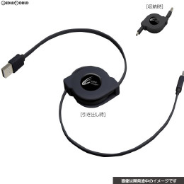 [Switch]CYBER・USB巻き取り充電ケーブル(SWITCH用)(スイッチ用) ブラック サイバーガジェット(CY-NSUSMC-BK)
