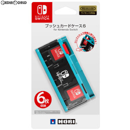 [Switch]プッシュカードケース6 for Nintendo Switch(ニンテンドースイッチ) ネオンブルー HORI(NSW-127)