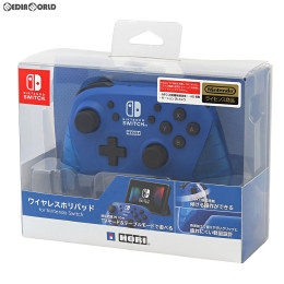 [Switch]ワイヤレスホリパッド for Nintendo Switch(ニンテンドースイッチ) ブルー HORI(NSW-174)